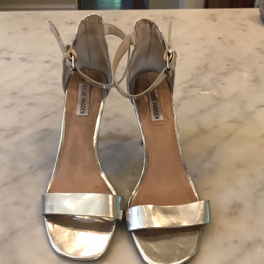 Steve Madden silver heels